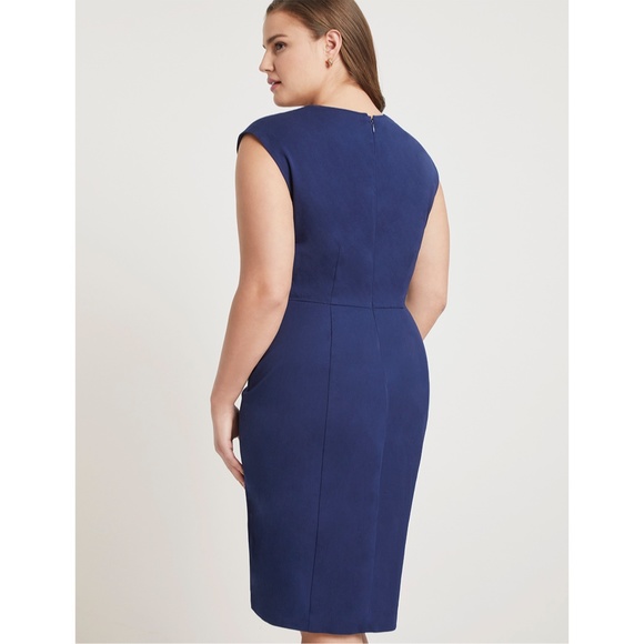 Eloquii Navy Midi Dress - Picture 7 of 8